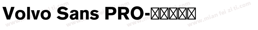 Volvo Sans PRO字体转换